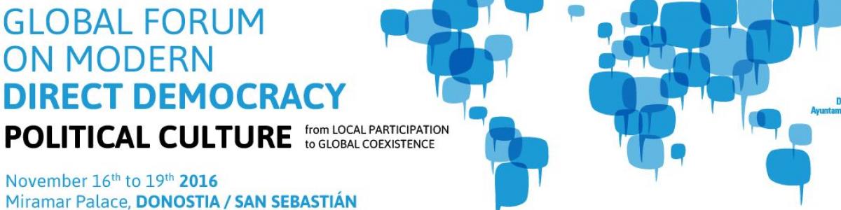 Global Forum on Modern Direct Democracy Global Forum on Modern Direct Democracy