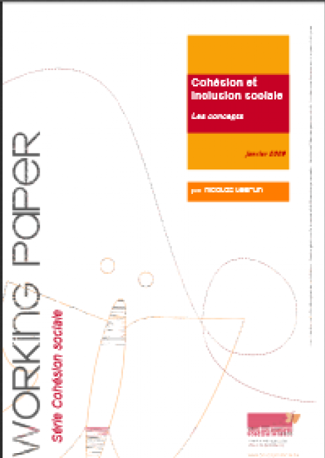 image couverture Cohésion et inclusion sociale les concepts