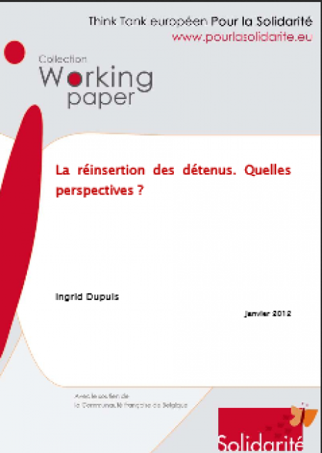 image couverture réinsertion des détenus quelles perspectives