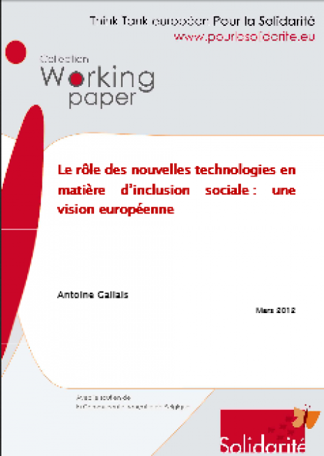 image couverture Le rôle des nouvelles technologies en matière d’inclusion sociale : une vision européenne