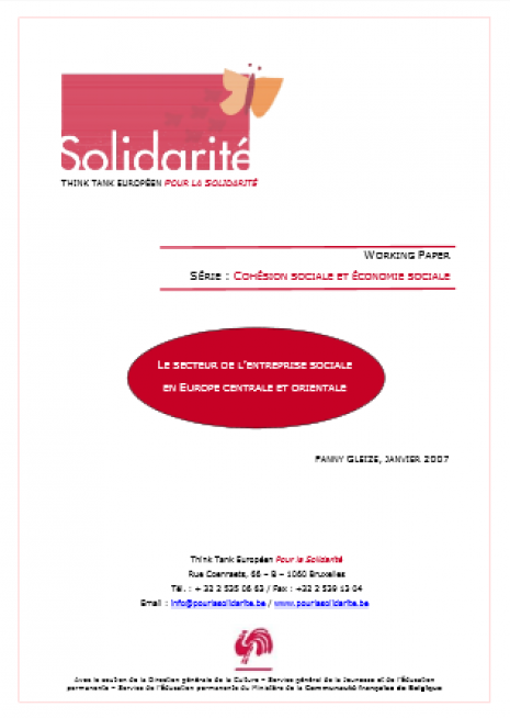 image couverture secteur de l'entreprise sociale europe centrale orientale
